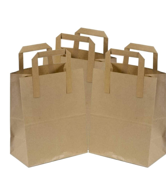 Brown Kraft Paper Bag with Handles